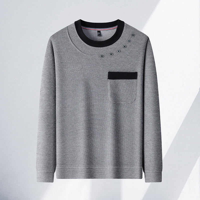 Modisches Herren Sweatshirt mit Brusttasche und coolem Design