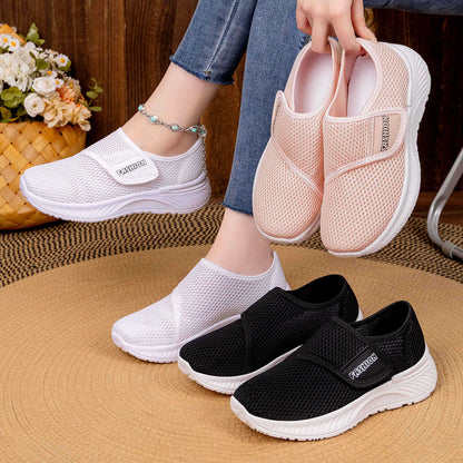 Damen Sport-Schuhe Freizeit Klettverschluss Bequem