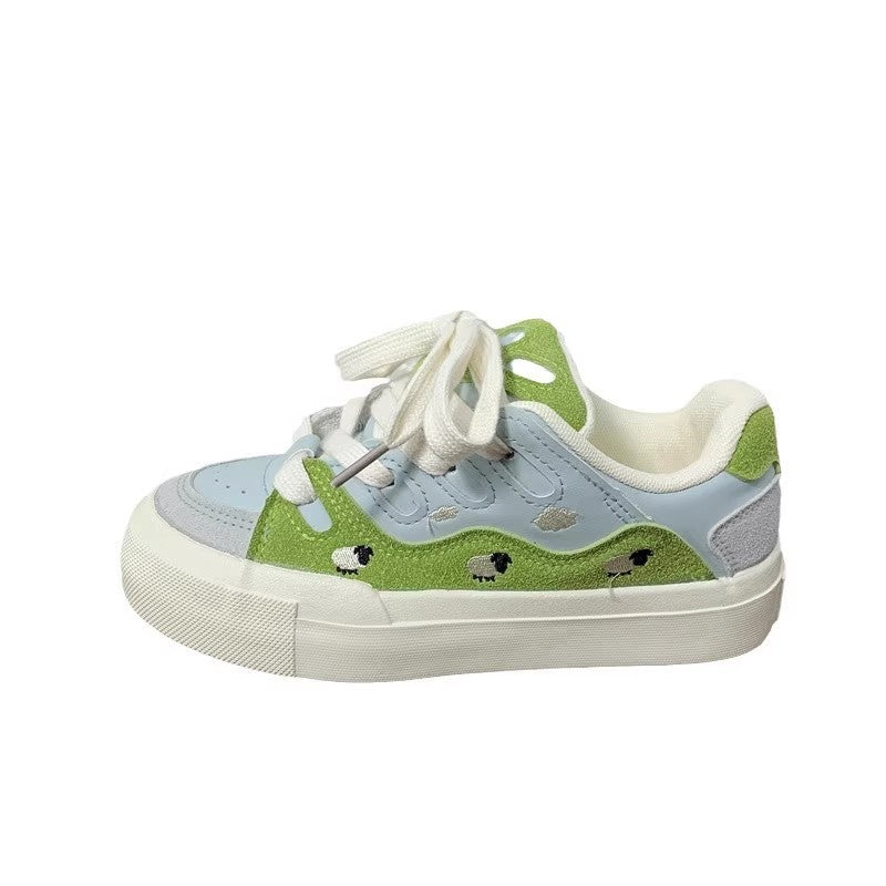 Damen Sneaker Bunt Farben Fröhlich Modisch