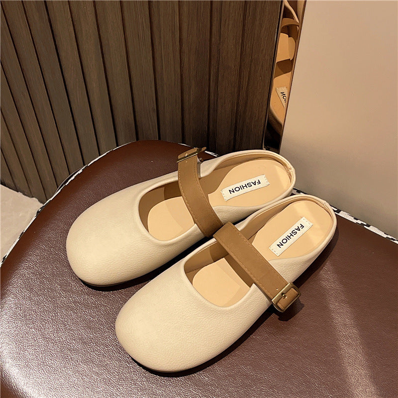 Damen Clogs Bequem Schnallenverschluss Elegant