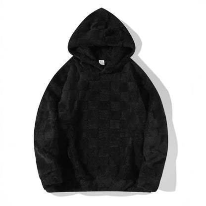 Herren Kapuzenpullover Weich Mikrofleece Strukturiert Modern