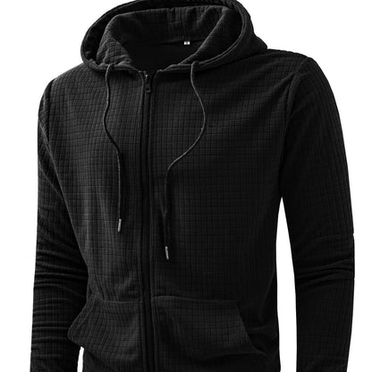Herren Kapuzenjacke Lockere Fit Strukturiert Urban - BerlinGlamour