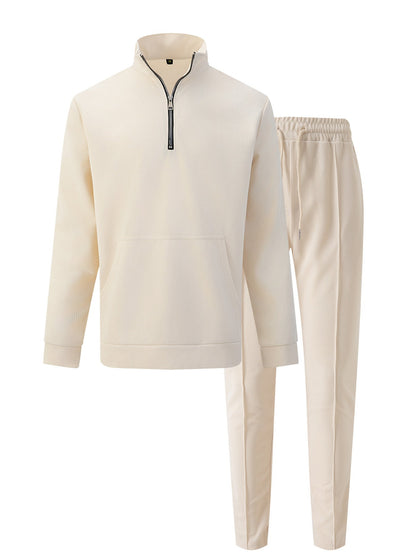 Sportlicher Herren Pullover Reißverschluss mit Jogginghosen