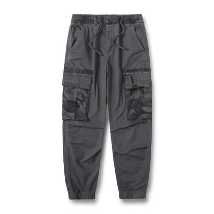 Herren Cargo-Hose Elastisch Praktisch Reißverschluss-Taschen