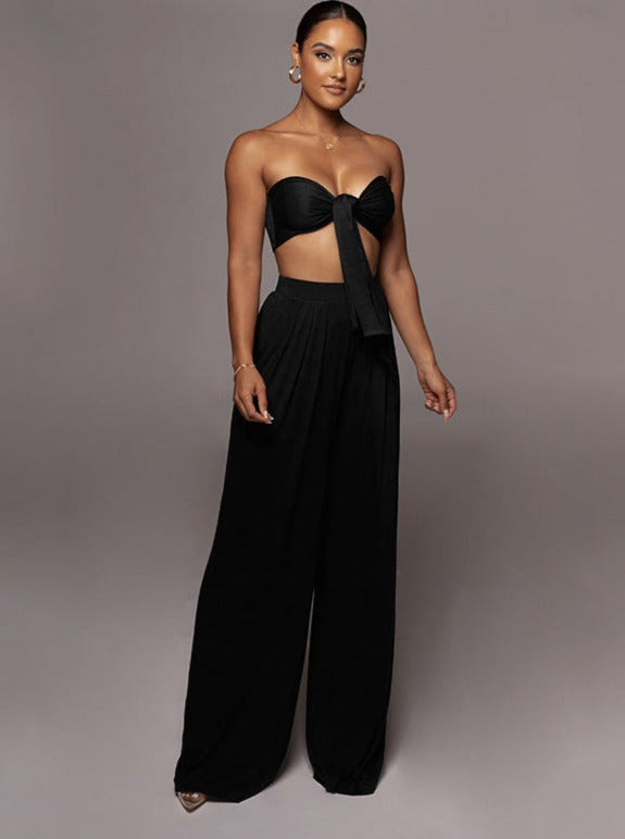 Frauen Top Set Schnür Oberteil Elegant - BerlinGlamour