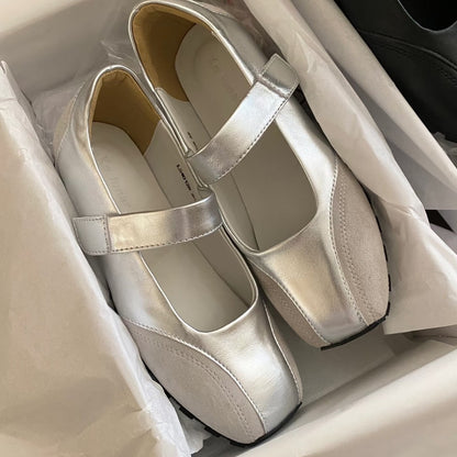 Damen Ballerinas Elegante Schuhe Mit Riemenverschluss - BerlinGlamour