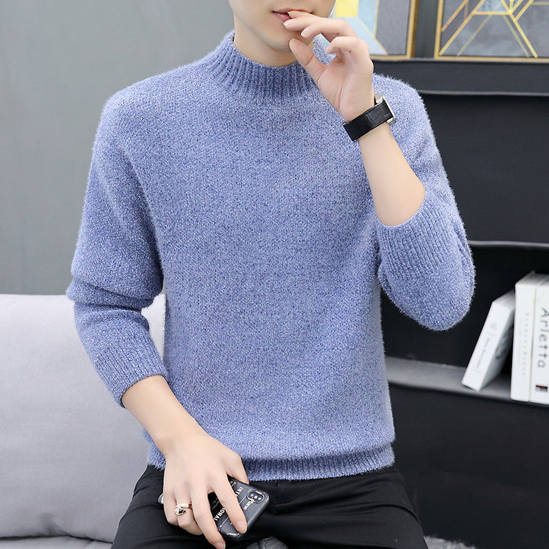 Herren Rollkragenpullover Weich Warm Strick Pullover - BerlinGlamour
