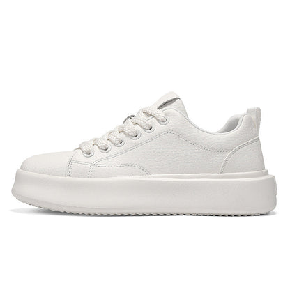 Damen Sneaker Sportlich Robust Leder Schuhe