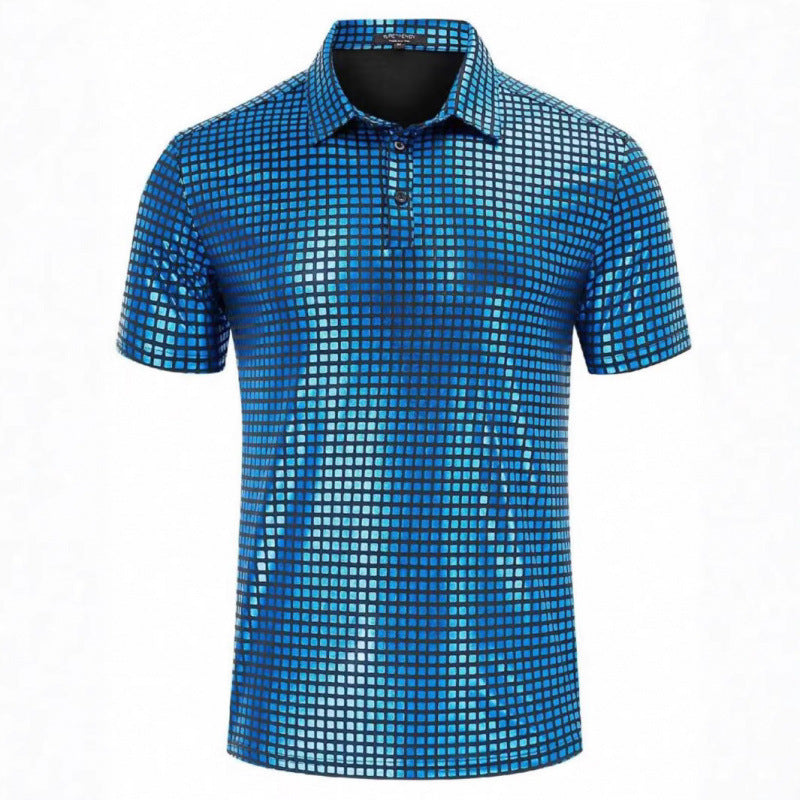 Herren Polo-Shirt Modern Grafik Muster Trendy