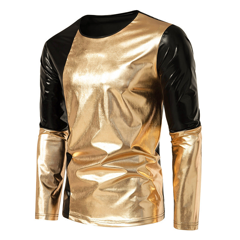 Herren T-Shirt Langarm Glänzend Berlin Style