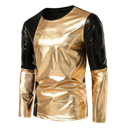 Herren T-Shirt Langarm Glänzend Berlin Style