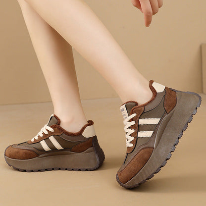 Damen Sneaker Chunky Bequem Rutschfest Plattform Schuhe