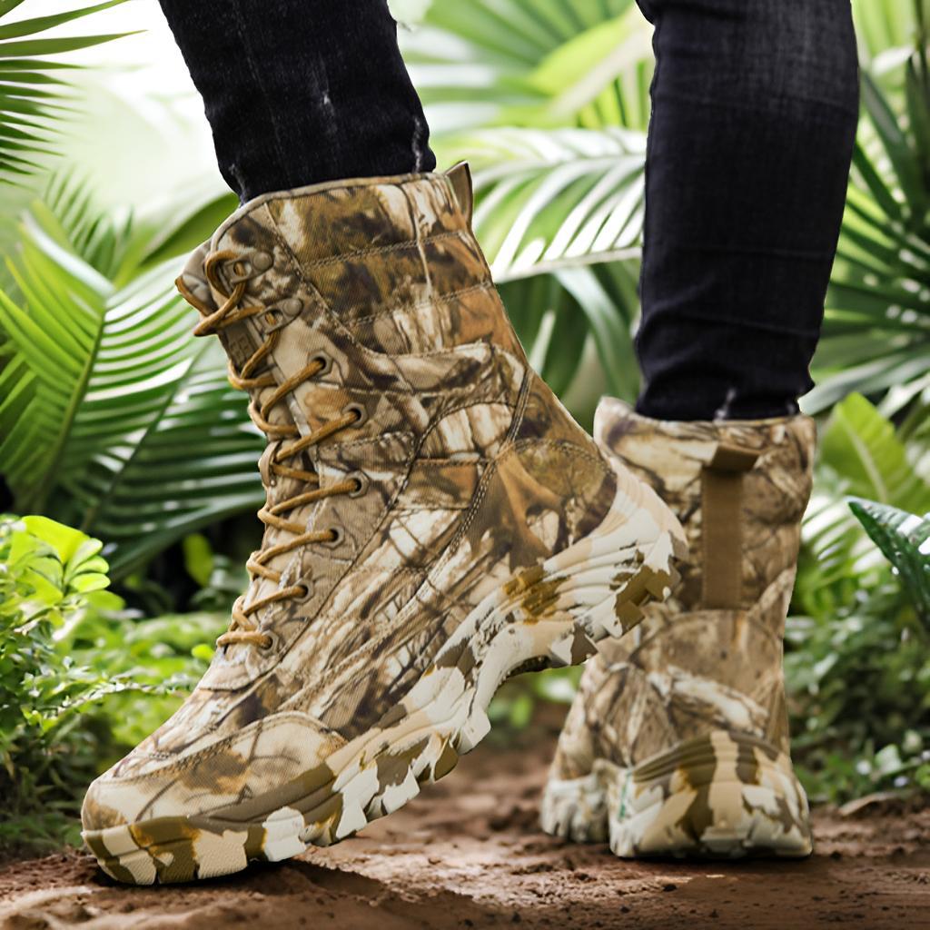 Herren Gummistiefel Camouflage Hoch Schaft Rutschfest - BerlinGlamour