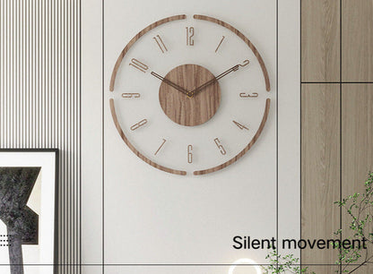 Holzwanduhr Skandinavisch Modern Wooden Wave