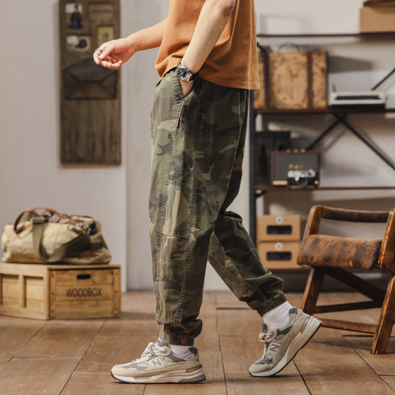 Bequeme Herren Jogginghose Camouflage Grau