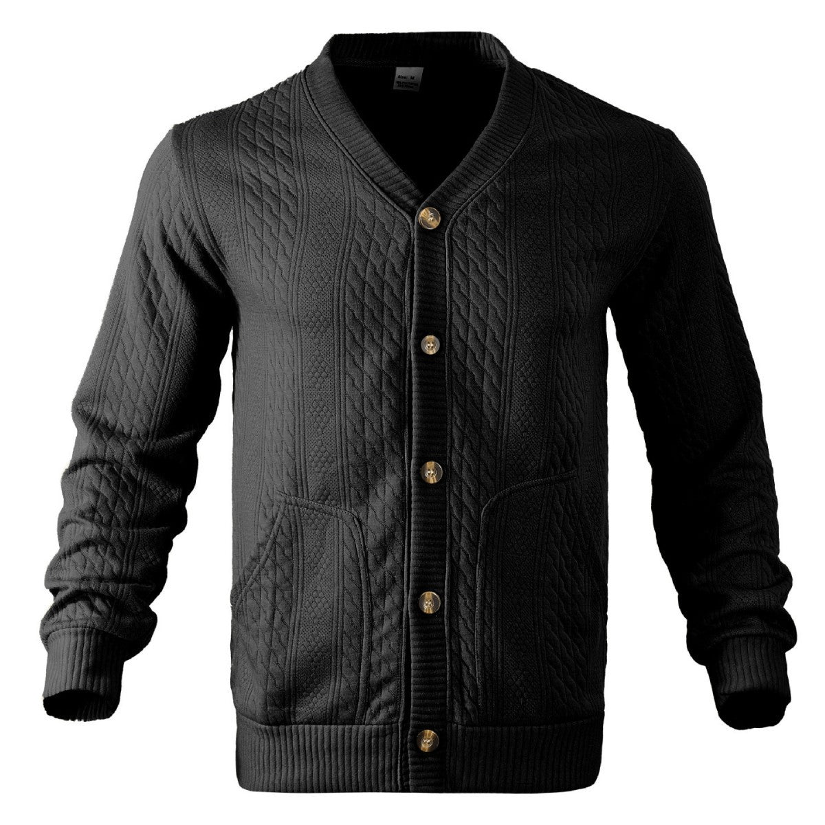 Herren Strickjacke Modern mit Taschen und Schnitten