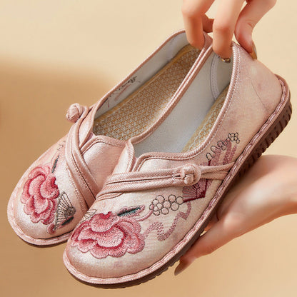 Damen Slippers Komfortabel Floralmuster Elastisch