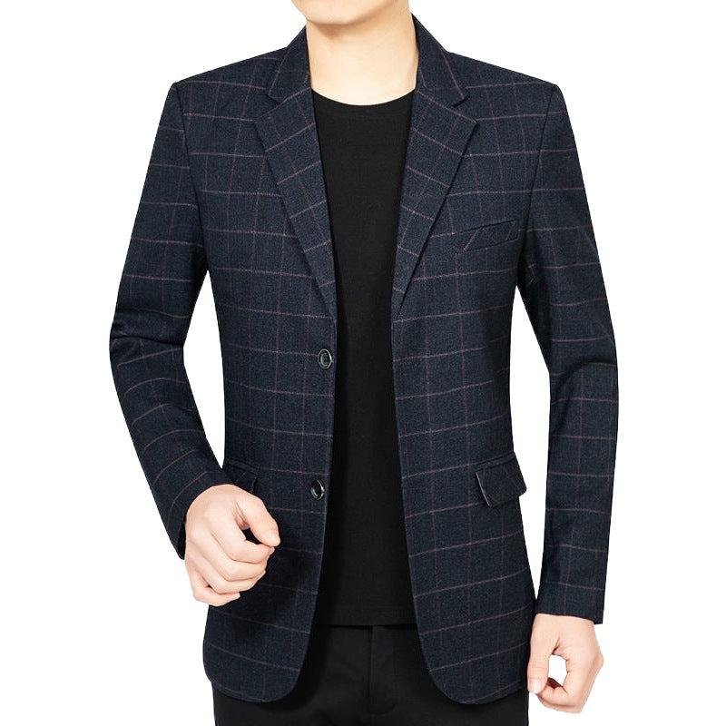 Herren Blazerjacke Karomuster Modern Elegant