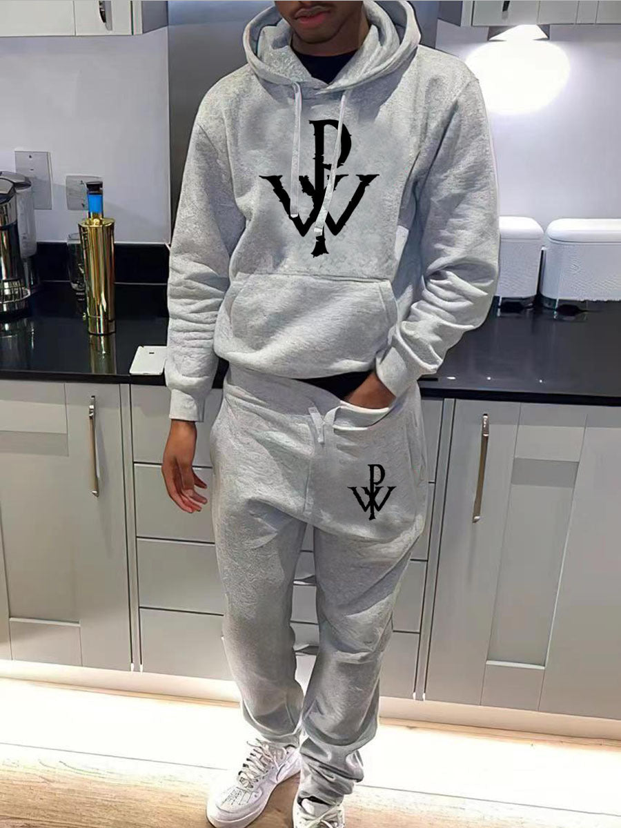 Herren Jogginganzug Set mit Logo-Druck Modern Berlin Style