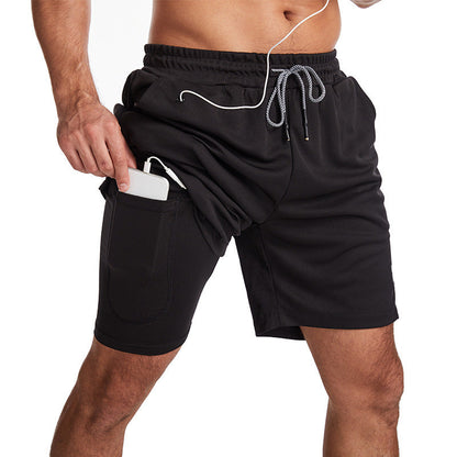 Herren Sport Shorts Atmungsaktiv Mit Taschen