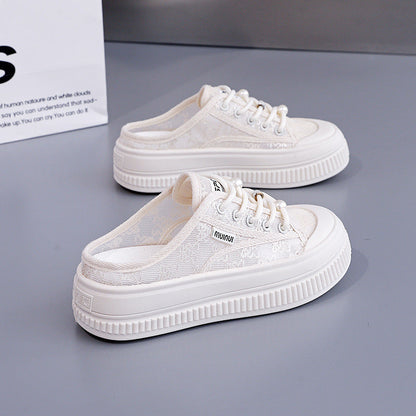 Damen Sneaker Leicht Spitze Elegant Sportlich