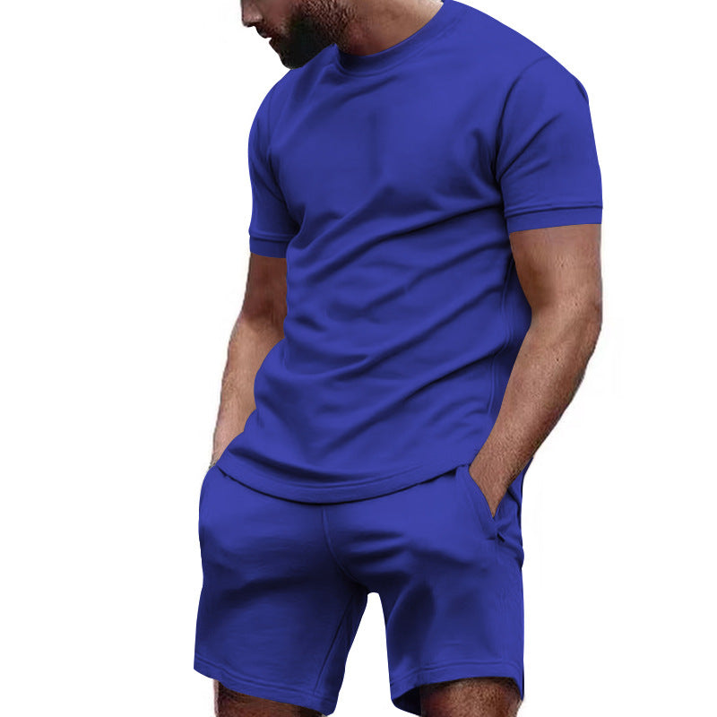 Herren Sportset Atmungsaktives T-Shirt und Shorts Elastisch - BerlinGlamour