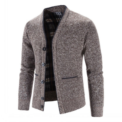 Herren Strickjacke Karomuster Modern Trendy