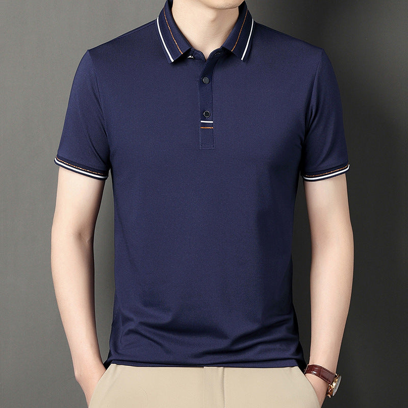 Herren Polohemd Modern Strukturiert Elegantes Design