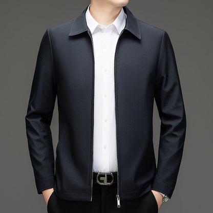 Herren Übergangsjacke Lässig Modern mit Reißverschluss und Taschen