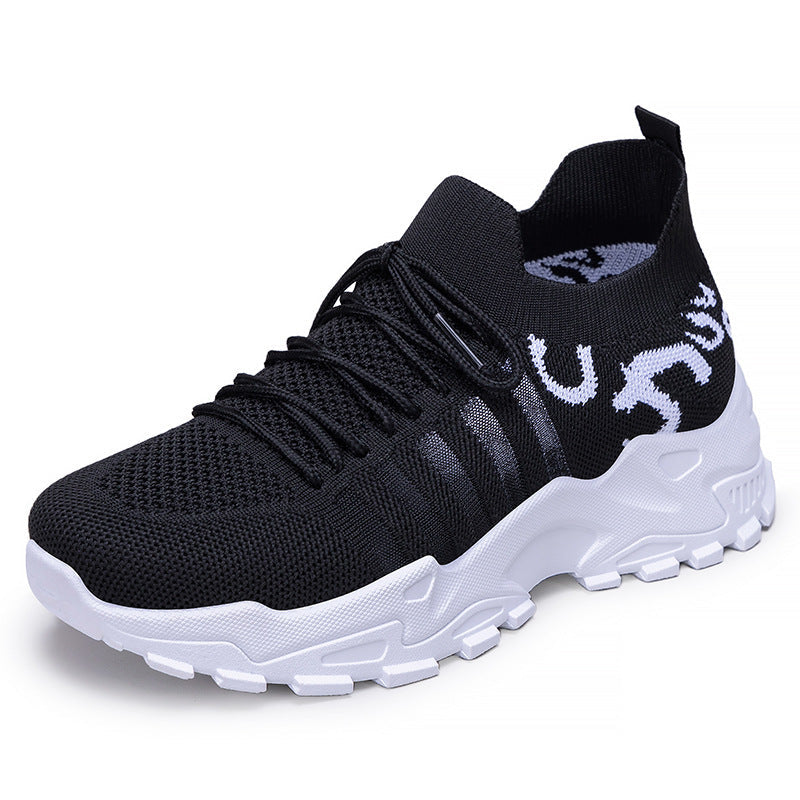 Damen Sport Sneaker Strick Elastisch Rutschfest