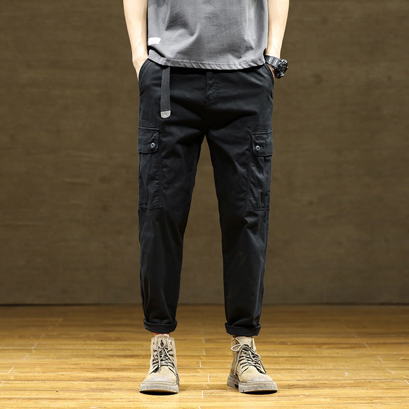 Herren Cargo-Hose Praktisch mit verstellbarem Bund und vielen Taschen
