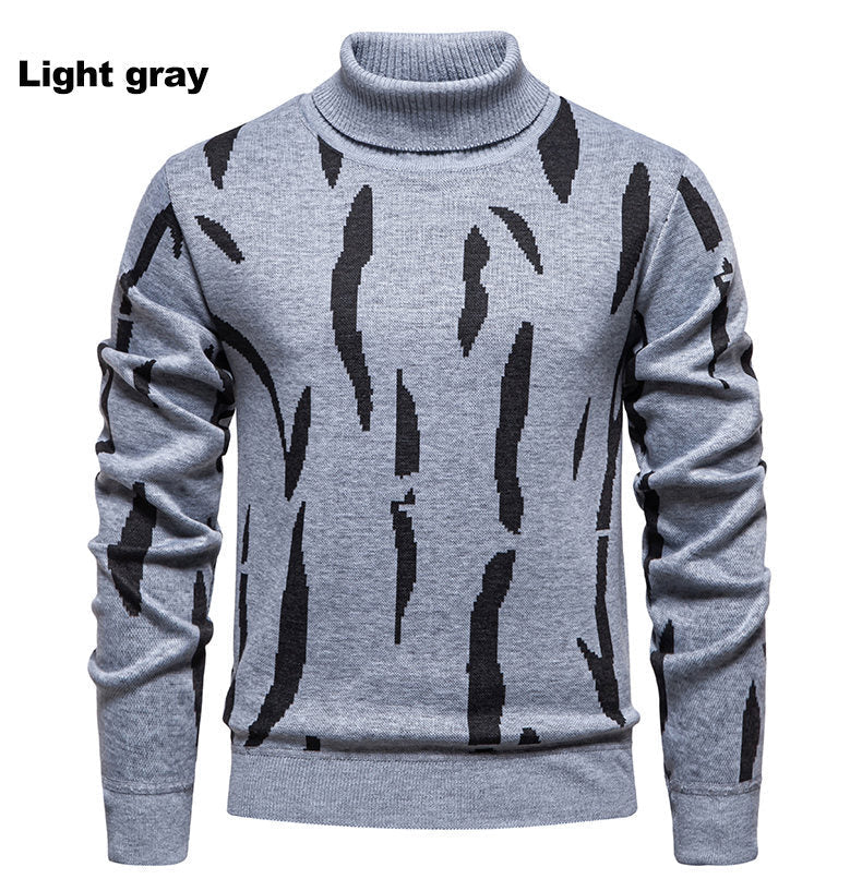 Herren Rollkragenpullover Modern Auffälliges Muster