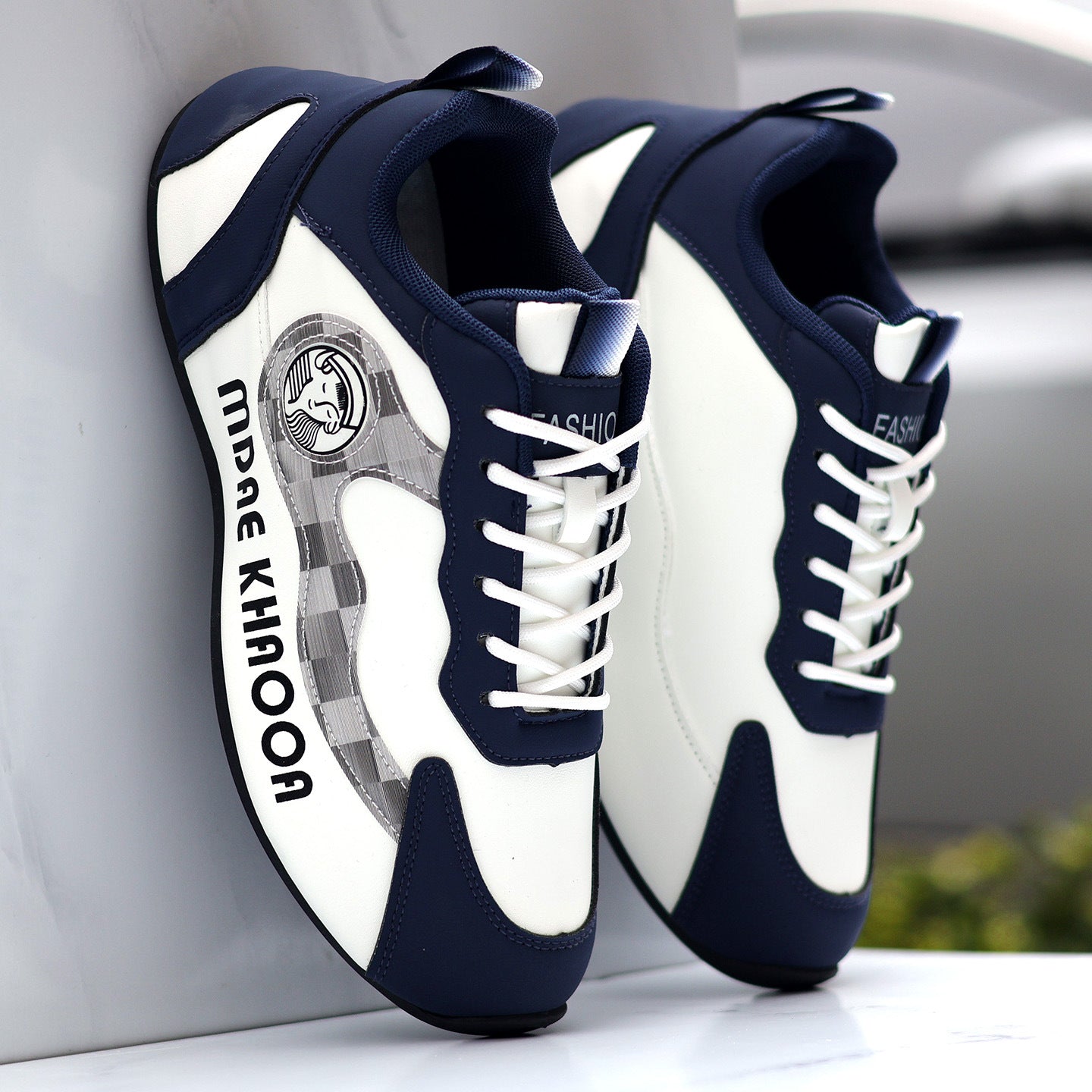Damen Sneaker Sportlich Modisch Weiß - BerlinGlamour