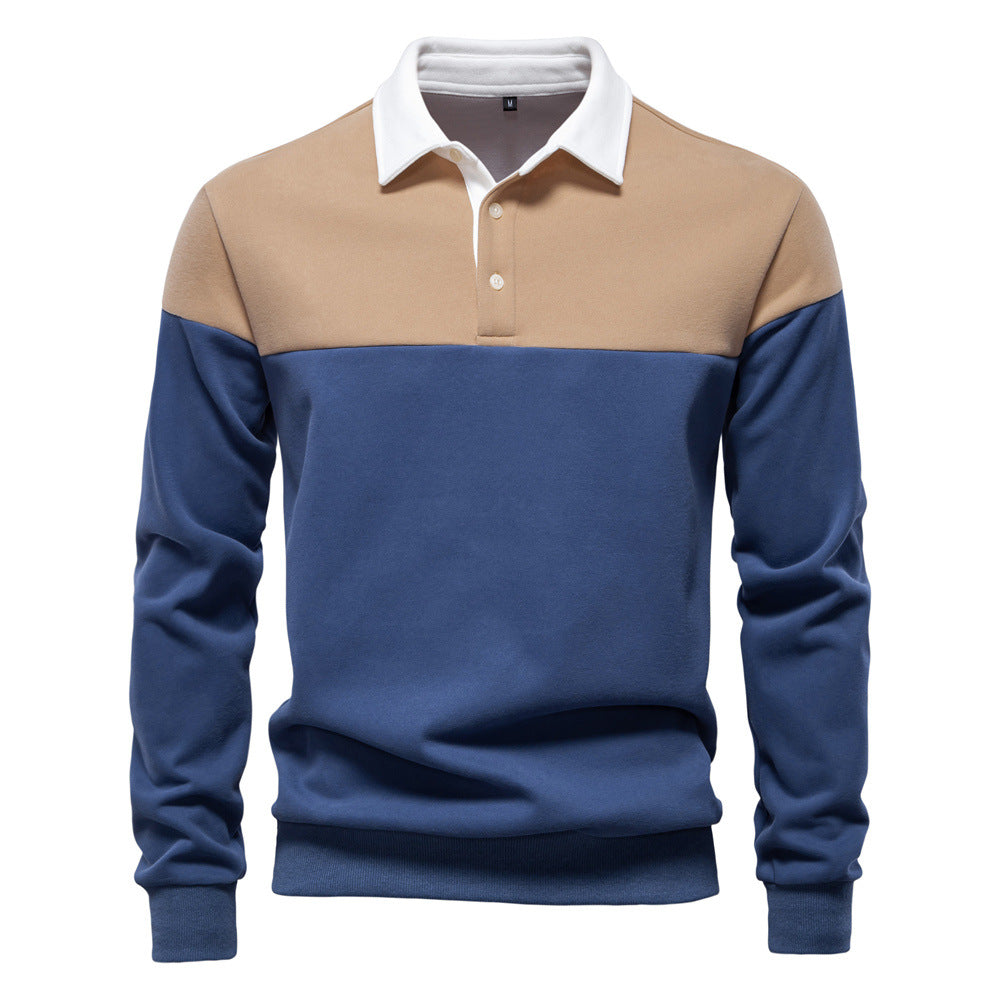 Herren Poloshirt Langarm Modern Farben Hochwertig