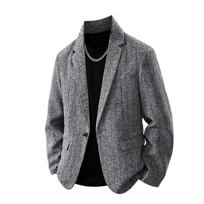 Maßgeschneiderter Herren Wollblazer Eleganter Business Look