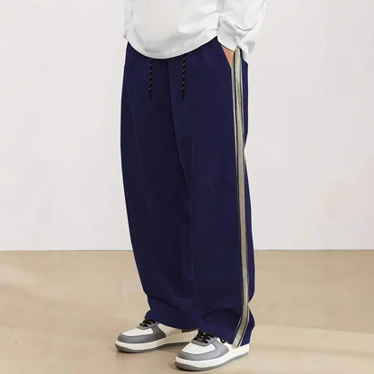 Herren Freizeithose Bequem mit Seitenstreifen Sportlich