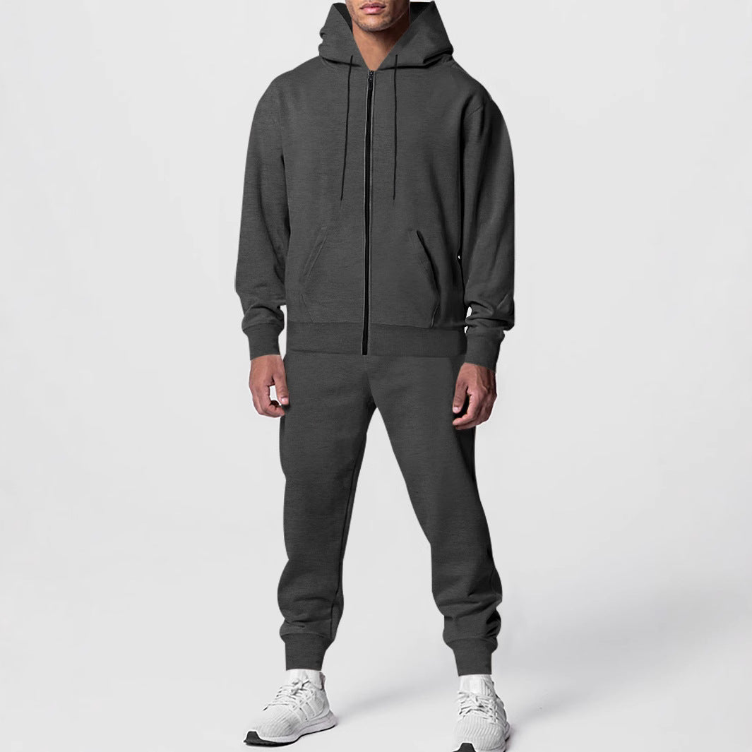 Herren Fleece Jogginganzug Kapuze Sportlich Bequem - BerlinGlamour