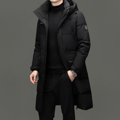 Herren Winterjacke Isoliert Lang Warm