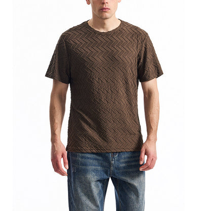 Herren T-Shirt Lässig Strukturiert Modern Berlin Style