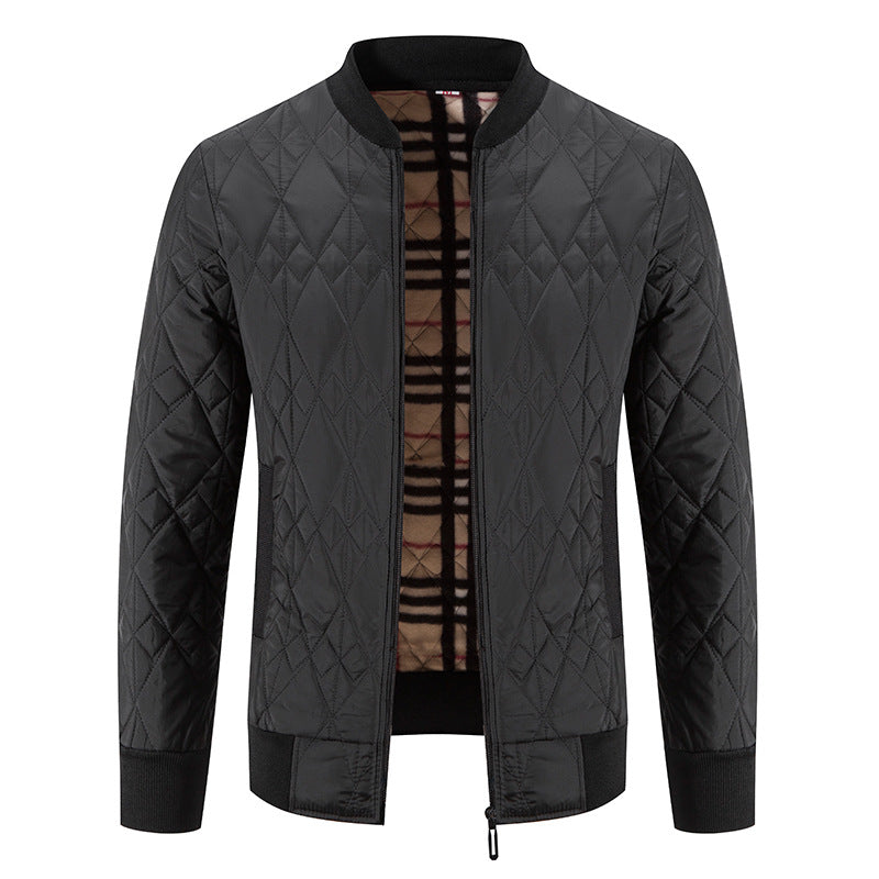 Herren Steppjacke Modern mit Reißverschluss Warm