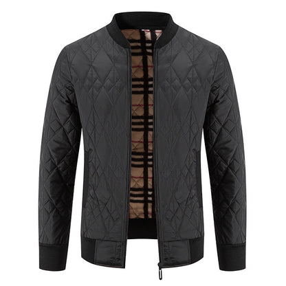 Herren Steppjacke Modern mit Reißverschluss Warm