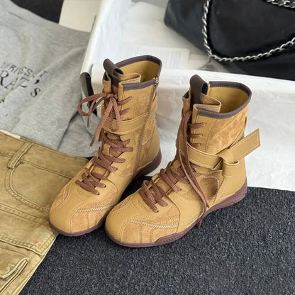 Damen Stiefel Schnürstiefel Robust Winter