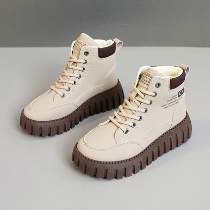 Damen Sneaker High-Top Komfortabel Rutschfest Mit Dämpfung