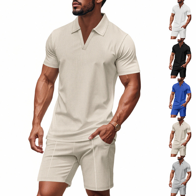Herren Freizeit-Set Modern Atmungsaktiv Baumwolle Elegant - BerlinGlamour