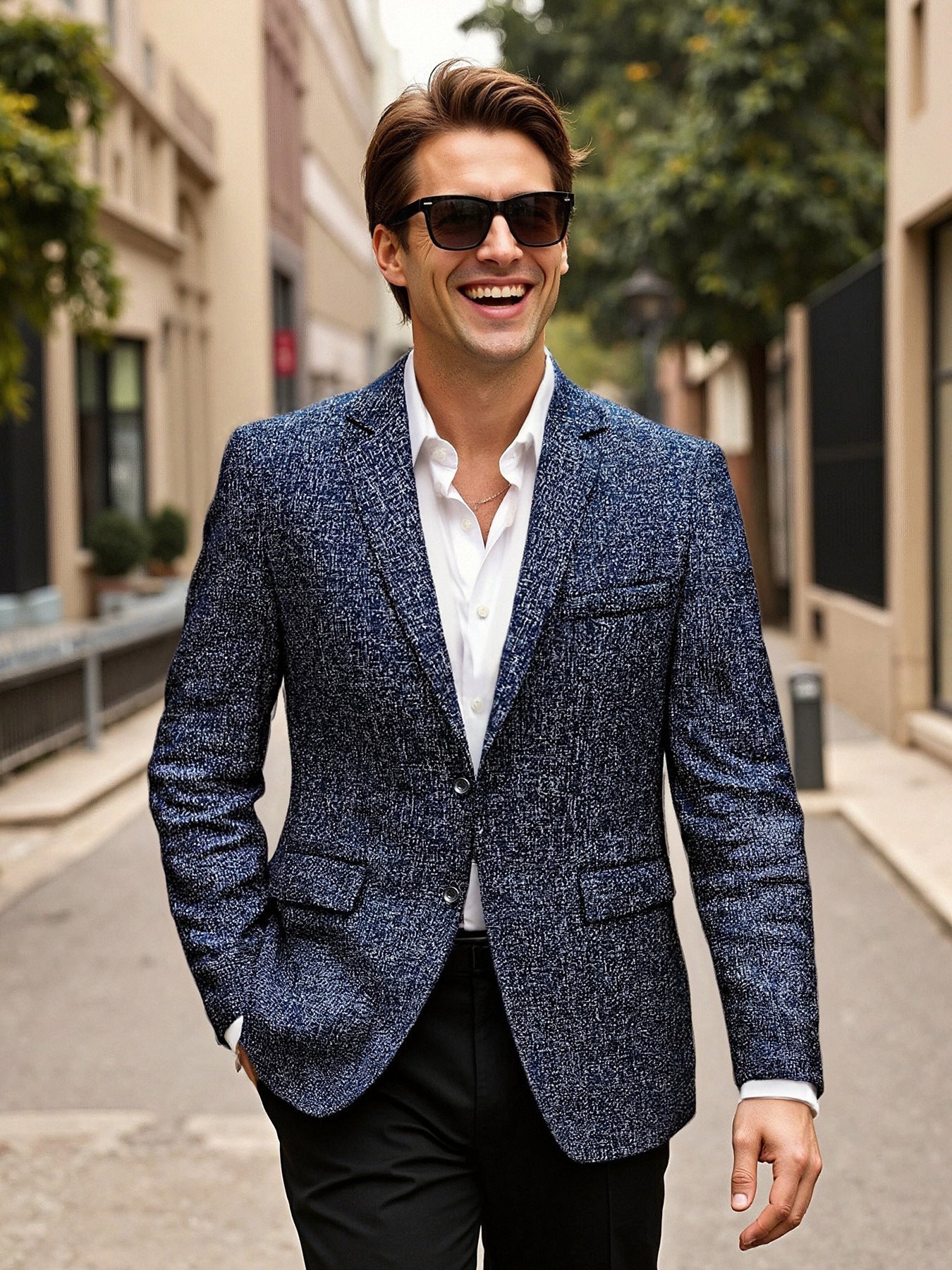 Herren Blazer Elegant Modern Slim Fit Qualität