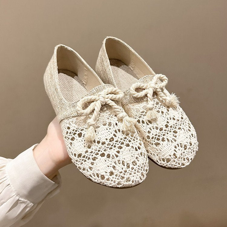 Damen Ballerinas Elegantes Design mit Häkelspitze - BerlinGlamour
