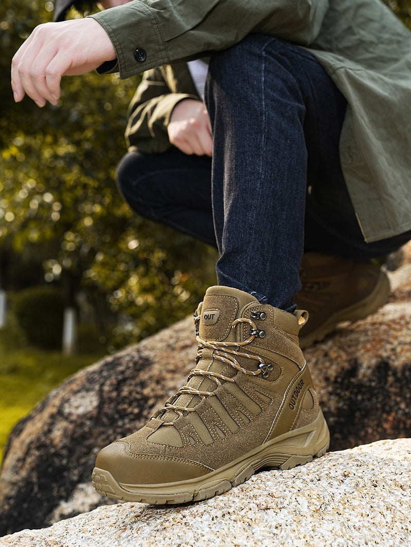 Damen Outdoorschuhe Robust Knöchelschutz Wanderschuhe