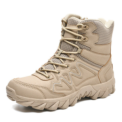 Herren Tactical Boots atmungsaktiv rutschfest Schwarz