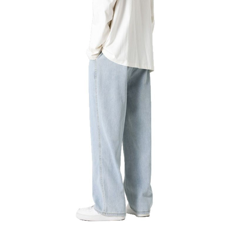 Herren Jeanshose Bequem Weite Fit Elastisch