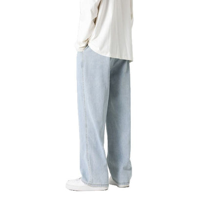 Herren Jeanshose Bequem Weite Fit Elastisch